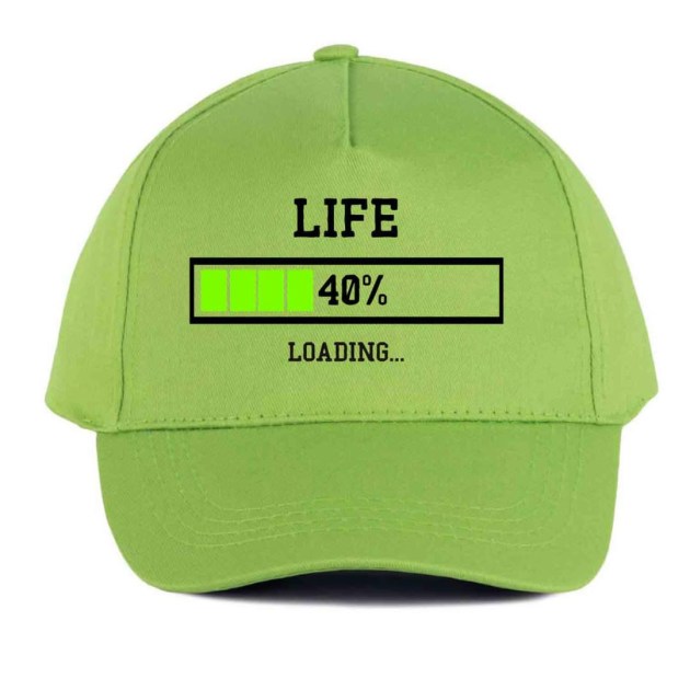 Vicces Baseball Sapka Bs025 Life 40 Lime