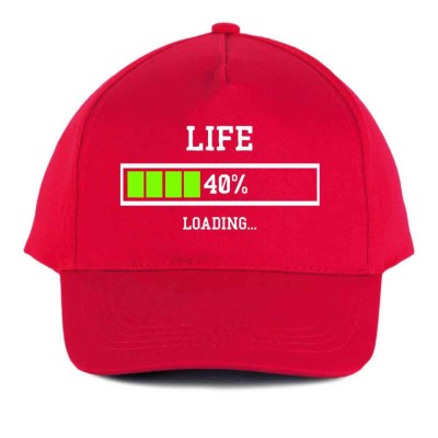 Vicces Baseball Sapka Bs025 Life 40 Piros