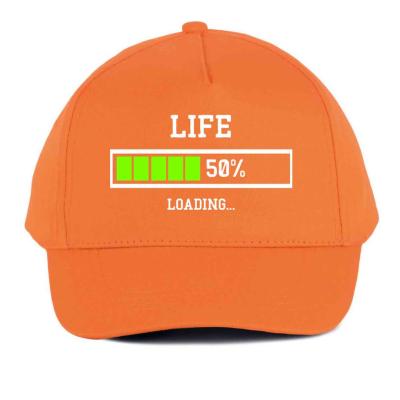 Vicces Baseball Sapka Bs026 Life 50 Narancs