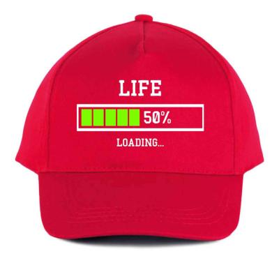 Vicces Baseball Sapka Bs026 Life 50 Piros