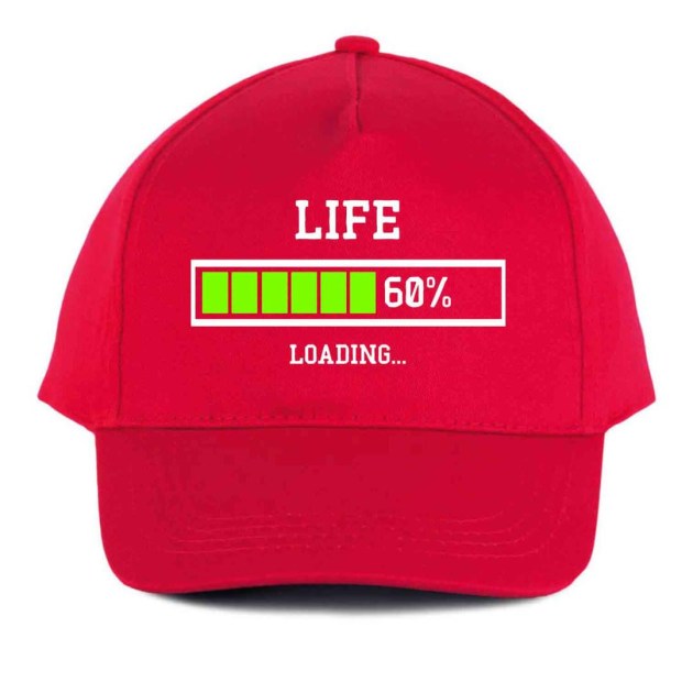 Vicces Baseball Sapka Bs027 Life 60 Piros
