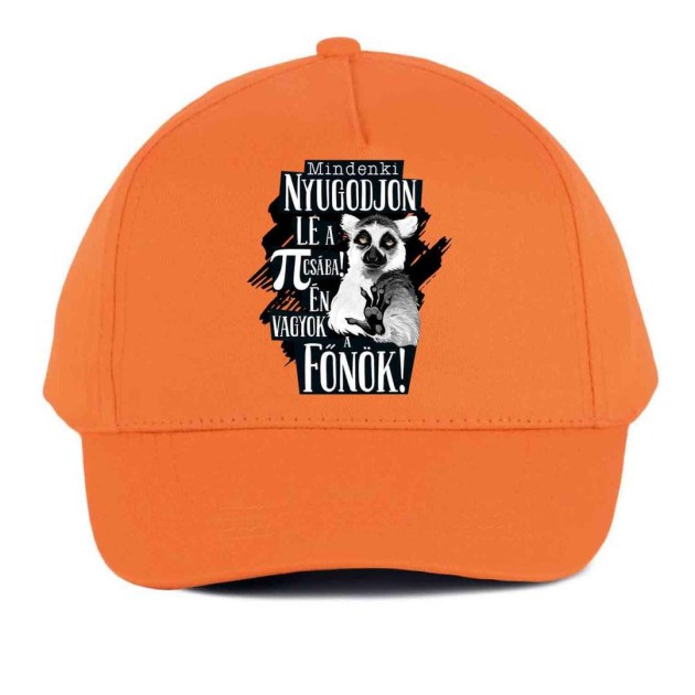 Vicces Baseball Sapka Bs038 Mindenki Nyugodjin Le Fonok Narancs