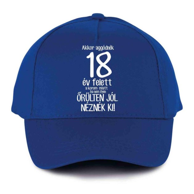 Vicces Baseball Sapka Bs053 Akkor Aggodnek 18 Kek