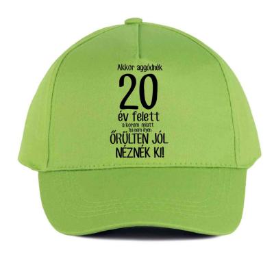 Vicces Baseball Sapka Bs054 Akkor Aggodnek 20 Lime
