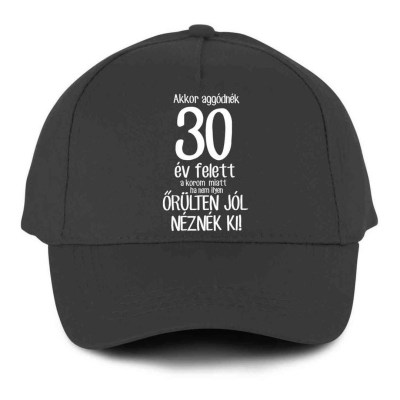 Vicces Baseball Sapka Bs055 Akkor Aggodnek 30 Sotetszurke