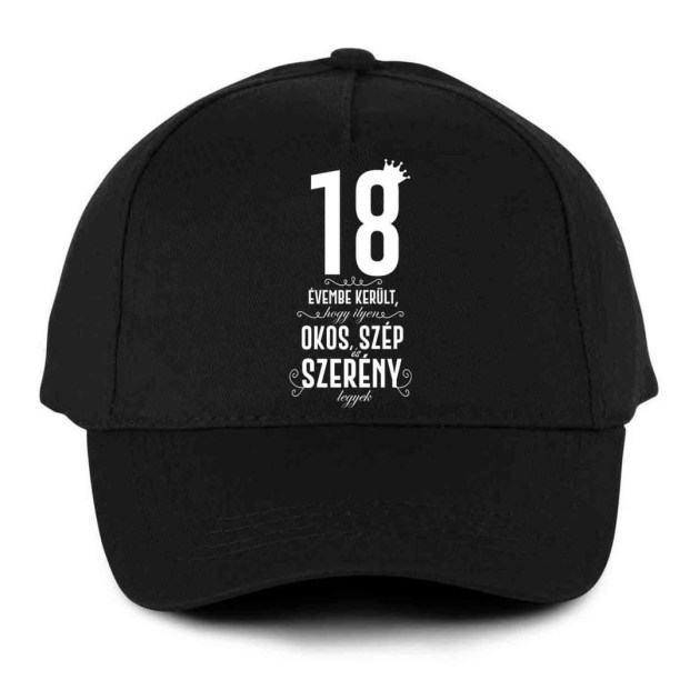 Vicces Baseball Sapka Bs072 18 Evembe Fekete