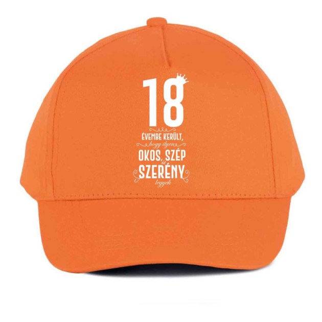 Vicces Baseball Sapka Bs072 18 Evembe Narancs