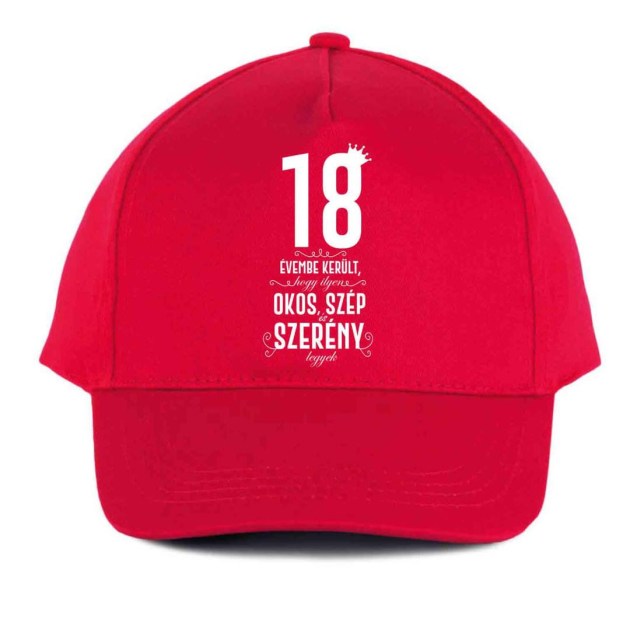 Vicces Baseball Sapka Bs072 18 Evembe Piros