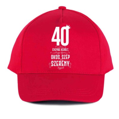 Vicces Baseball Sapka Bs075 40 Evembe Piros