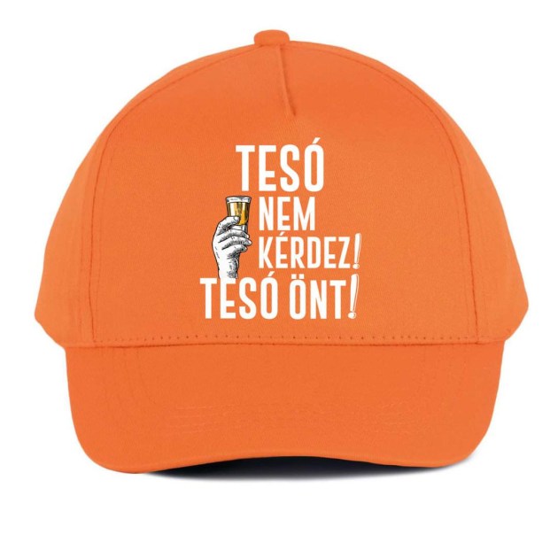 Vicces Baseball Sapka Bs099 Teso Nem Narancs