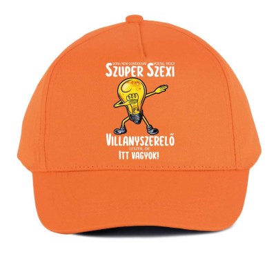 Vicces Baseball Sapka Bs135 Szexi Villanyszerelo Narancs