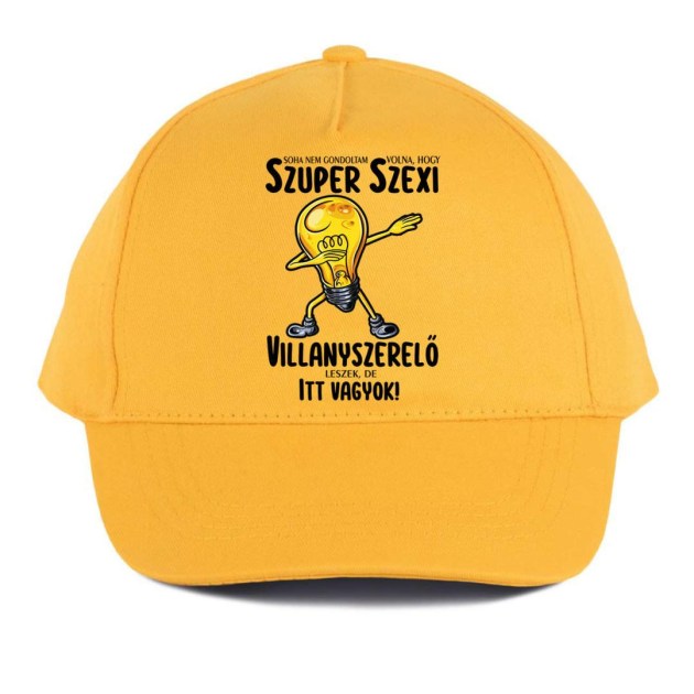 Vicces Baseball Sapka Bs135 Szexi Villanyszerelo Sarga