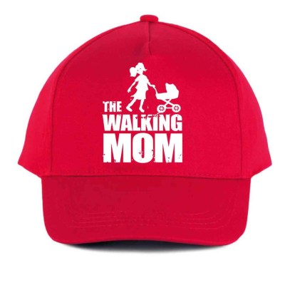 Vicces Baseball Sapka The Walkin Mom Bs031 Piros
