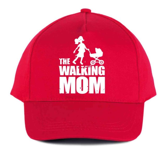 Vicces Baseball Sapka The Walkin Mom Bs031 Piros