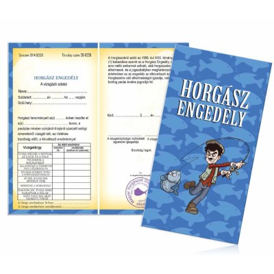 Vicces Bizonyitvany Biz101 Horgasz Engedely Bizonyitvany Ajandek Horgasznak