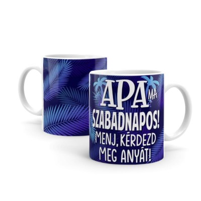 Vicces Bogre B1008 Ajandek Apaknak Apa Szabadnapos Bogre