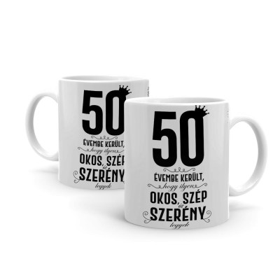 Vicces Bogre Kaves Bogre 50 Evembe Kerult Bx075 Vicces Ajandek Szulinapi Ajandek