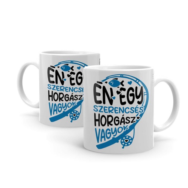 Vicces Bogre Kaves Bogre En Egy Szerencses Horgasz Bx087 Vicces Ajandek Horgasz Ajandek