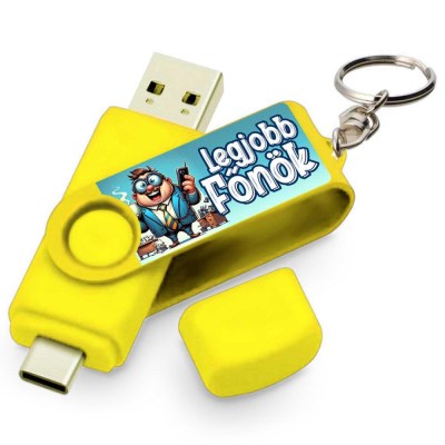 Vicces Egyedi Pendrive Pe016 Legjobb Fonok Sarga