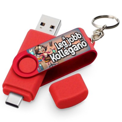 Vicces Egyedi Pendrive Pe019 Legjobb Kollegano Piros