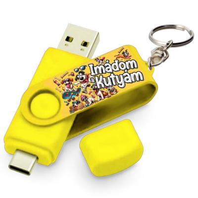 Vicces Egyedi Pendrive Pe025 Kutyas Ajandek Sarga