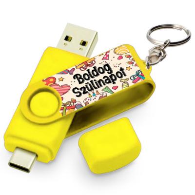 Vicces Egyedi Pendrive Pe035 Szuletesnapi Ajandek Sarga