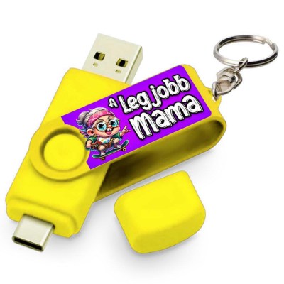 Vicces Egyedi Pendrive Pe041 Ajandek Nagymamanak Sarga