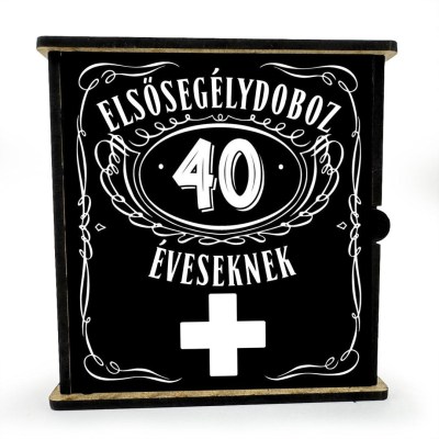 Vicces Elsosegely Doboz Csak Minoseg 40 Ved004 40 Szulinapi Ajandek