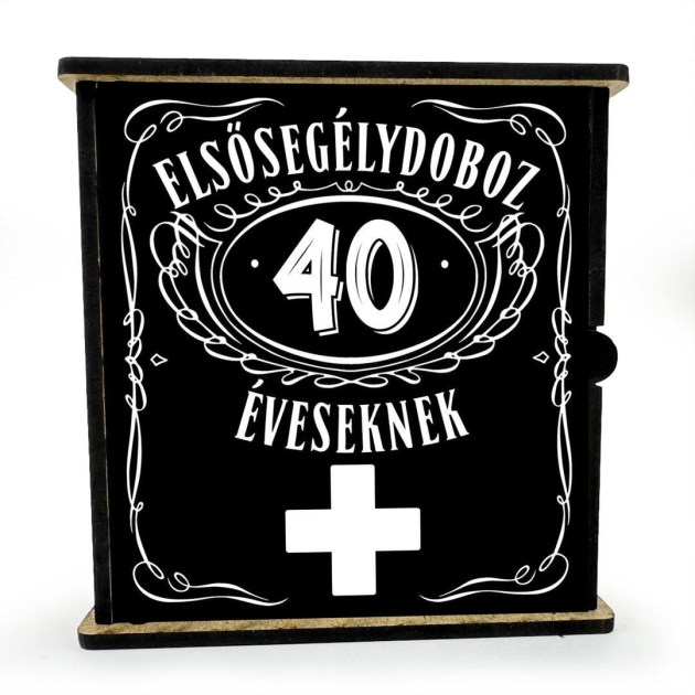 Vicces Elsosegely Doboz Csak Minoseg 40 Ved004 40 Szulinapi Ajandek