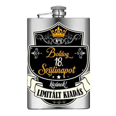 Vicces Flaska Vfl075 Boldog 18 Szulinapot Ajandek 18 Szulinapra