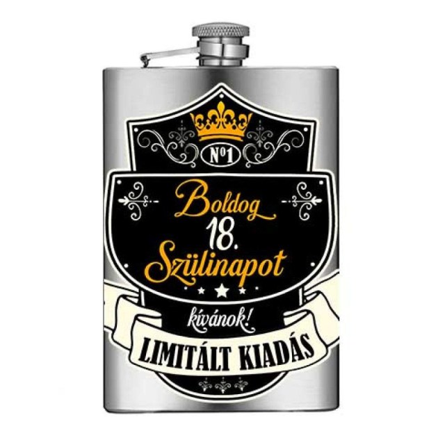 Vicces Flaska Vfl075 Boldog 18 Szulinapot Ajandek 18 Szulinapra