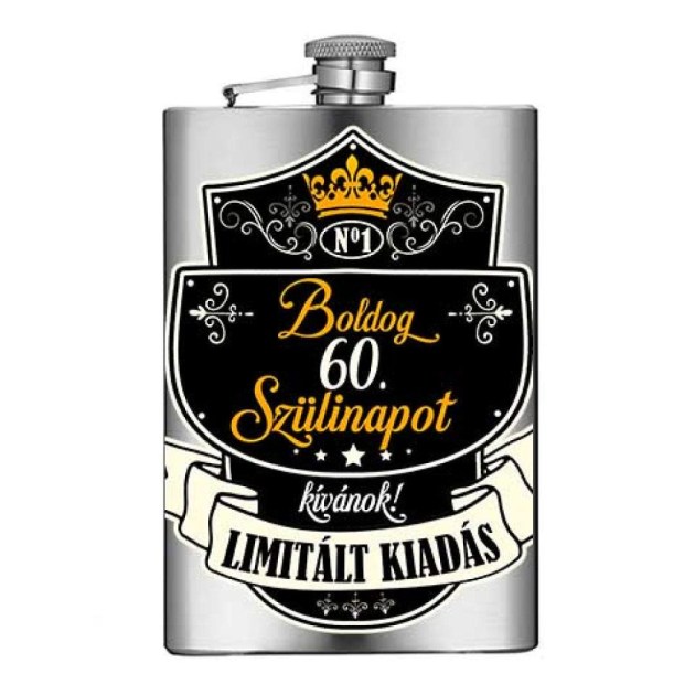 Vicces Flaska Vfl080 Boldog 60 Szulinapot Ajandek 60 Szulinapra