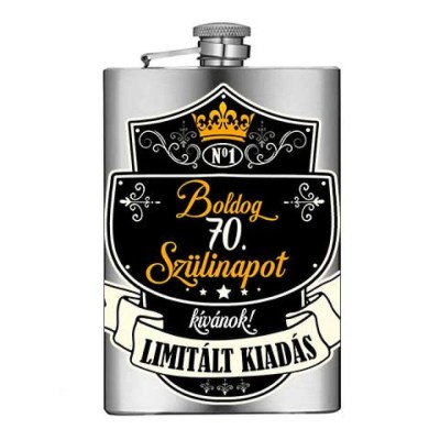 Vicces Flaska Vfl081 Boldog 70 Szulinapot Ajandek 70 Szulinapra