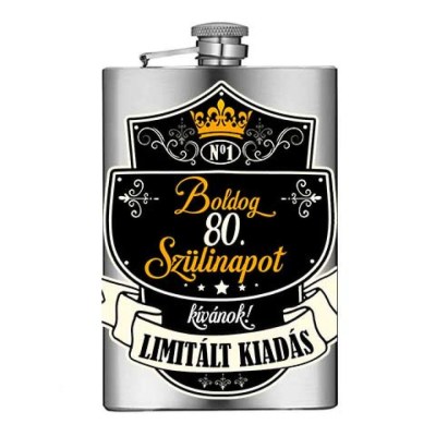 Vicces Flaska Vfl082 Boldog 80 Szulinapot Ajandek 80 Szulinapra