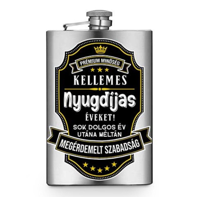 Vicces Flaska Vfl113 Kellemes Nyugdijas Eveket Ajandek Nyugdijasnak