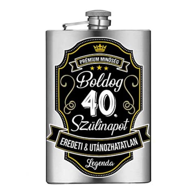 Vicces Flaska Vfl119 Boldog 40 Szulinapot Szalagos Ajandek 40 Szulinapra