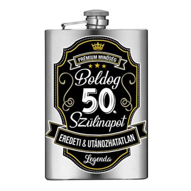 Vicces Flaska Vfl120 Boldog 50 Szulinapot Szalagos Ajandek 50 Szulinapra