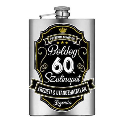 Vicces Flaska Vfl121 Boldog 60 Szulinapot Szalagos Ajandek 60 Szulinapra