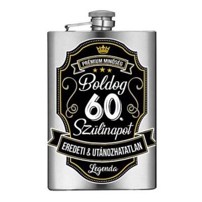 Vicces Flaska Vfl121 Boldog 60 Szulinapot Szalagos Ajandek 60 Szulinapra