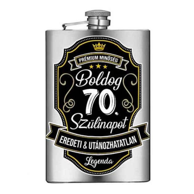 Vicces Flaska Vfl122 Boldog 70 Szulinapot Szalagos Ajandek 70 Szulinapra