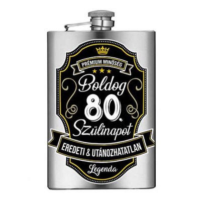 Vicces Flaska Vfl123 Boldog 80 Szulinapot Szalagos Ajandek 80 Szulinapra