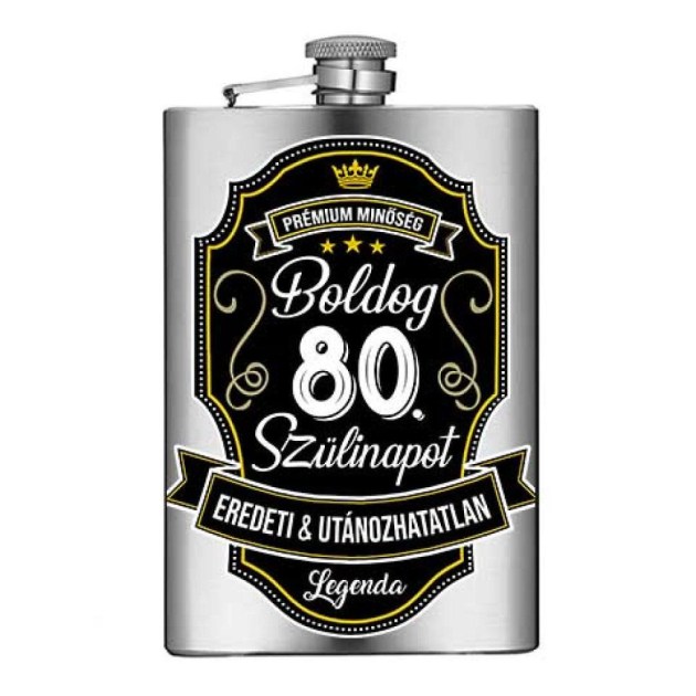 Vicces Flaska Vfl123 Boldog 80 Szulinapot Szalagos Ajandek 80 Szulinapra