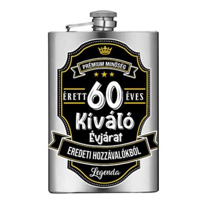 Vicces Flaska Vfl146 Erett 60 Eves Ajandek 60 Szulinapra