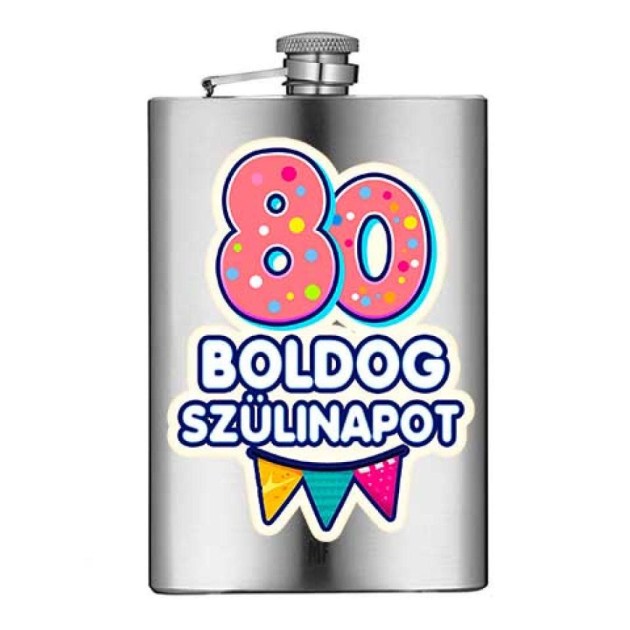 Vicces Flaska Vfl174 80 Boldog Szulinapot Ajandek 80 Szulinapra