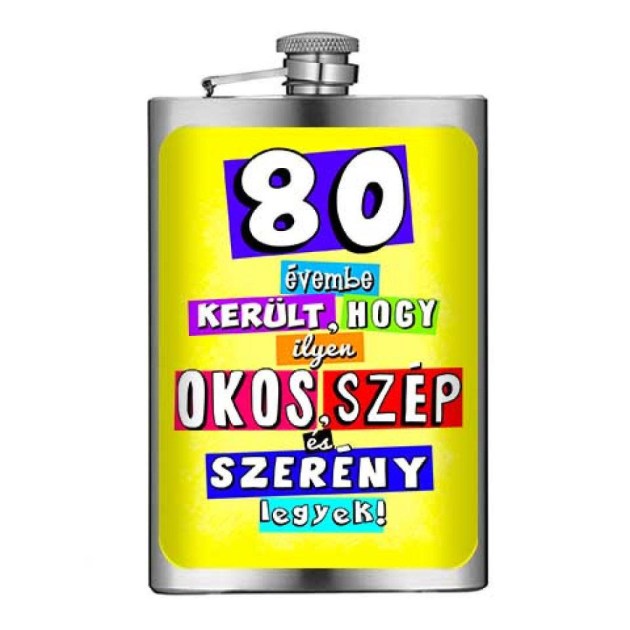 Vicces Flaska Vfl338 80 Evembe Kerult Ajandek 80 Szulinapra