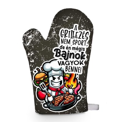 Vicces Grill Kesztyu Fozokesztyu Vicces Ajandek Fk051 Grillezes Bajnoka Edenyfogo