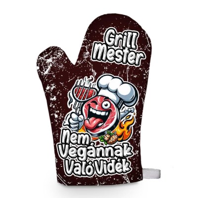 Vicces Grill Kesztyu Fozokesztyu Vicces Ajandek Fk052 Grill Mester Nem Vegannak Valo Videk Edenyfogo