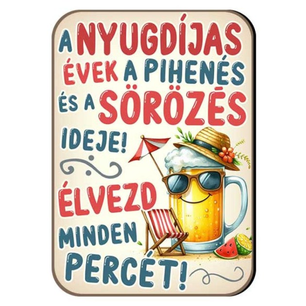 Vicces Hutomagnes Nyugdijas Ajandek 120 A Nyugdijas Evek A Pihenes