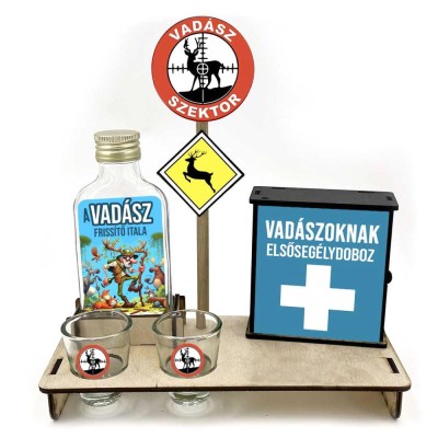 Vicces Palinkas Szett Vadasz Palinkas Ajandek Vadasznak Vdp013 (1)