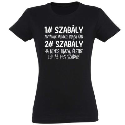 Vicces Polok Ajandek Anyanak Anya Szabaly Anyak Napi Ajandek Anya Polo Pnx157 Fekete